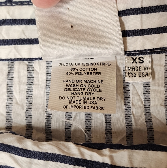 Finley Nautical Sailor Stripe Portrait Collar Spectator Dress Sz XS - Picture 5 of 13